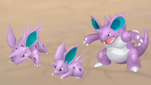 立体ポケモン図鑑 ニドラン♀ ニドリーナ ニドクイン ニドラン