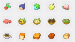 料理一覧と作成方法・強化される技