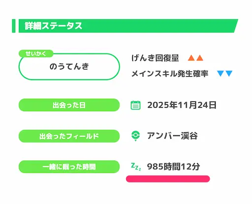一緒に眠った時間