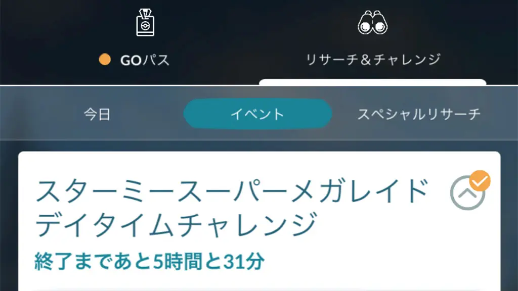 スターミースーパーメガレイドデイタイムチャレンジ