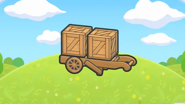 大きな荷物をのせて