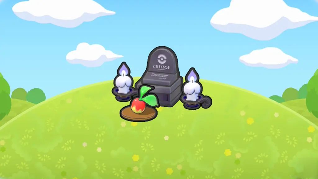 ブキミなお墓にお供えもの