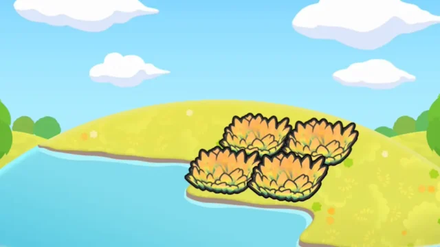 うるおう黄色の草むら