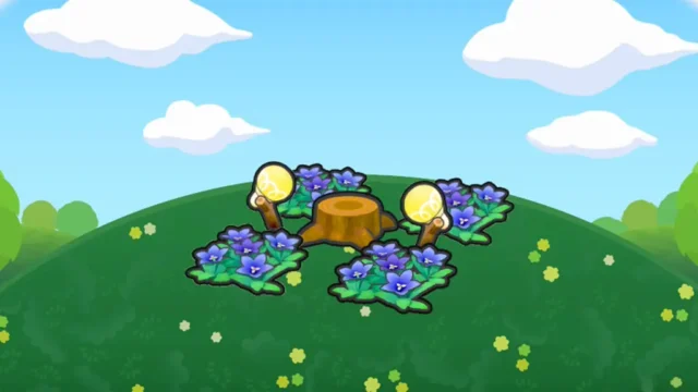 花畑の切り株ステージ