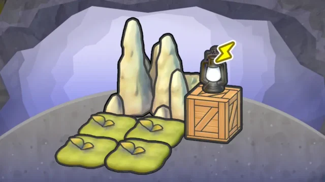 ブキミな白い岩