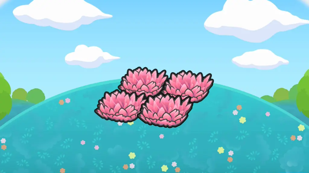 ピンクの草むら