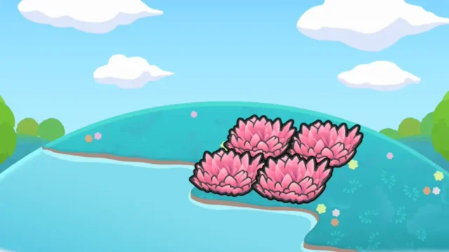 うるおうピンクの草むら