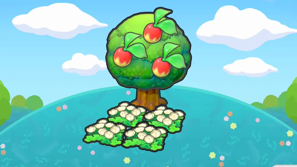 木かげのフワフワな花畑