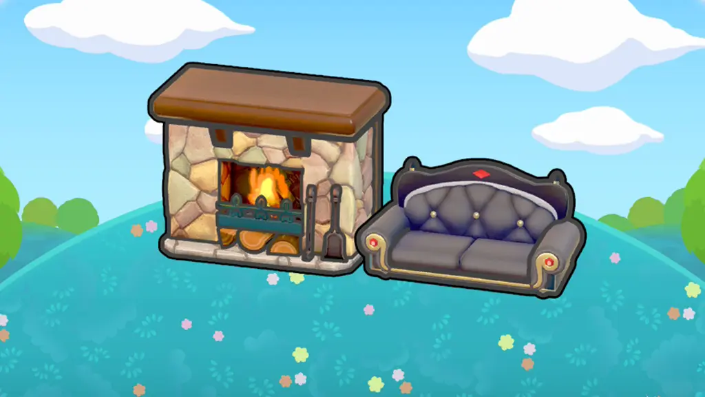 暖炉でうたた寝