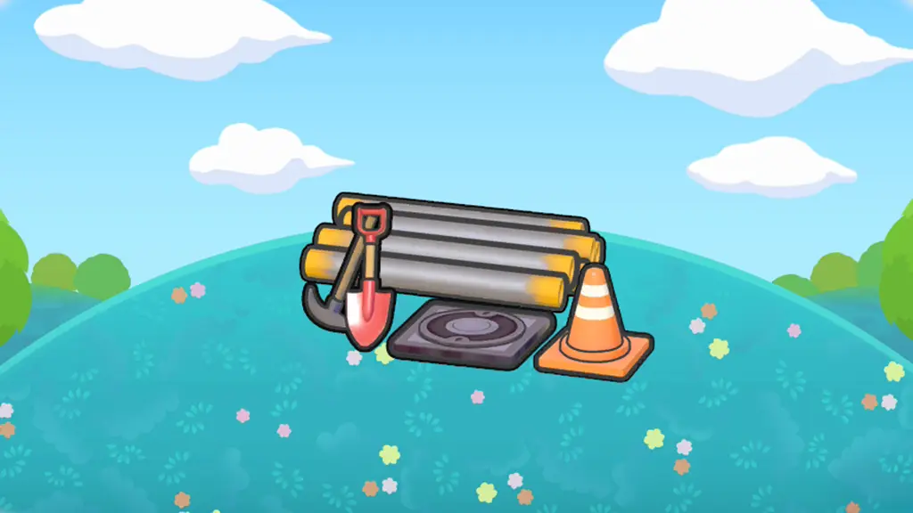 マンホール点検中