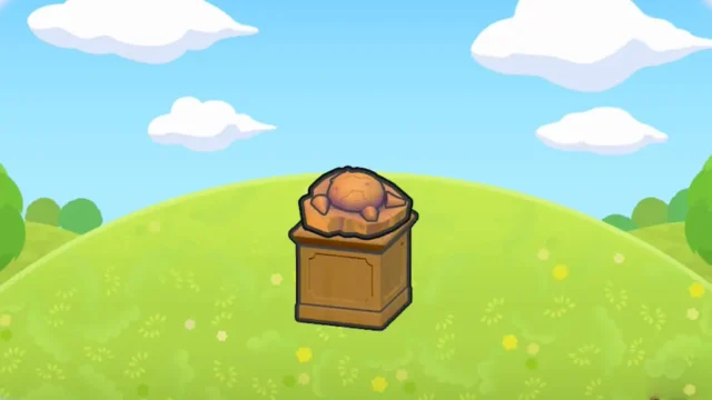 ずがいのカセキ展示台