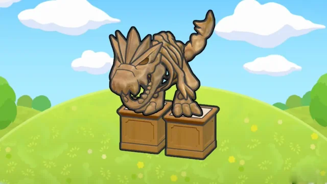 ぼうくんのカセキ展示台