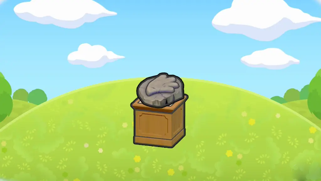 ヒレのカセキ展示台