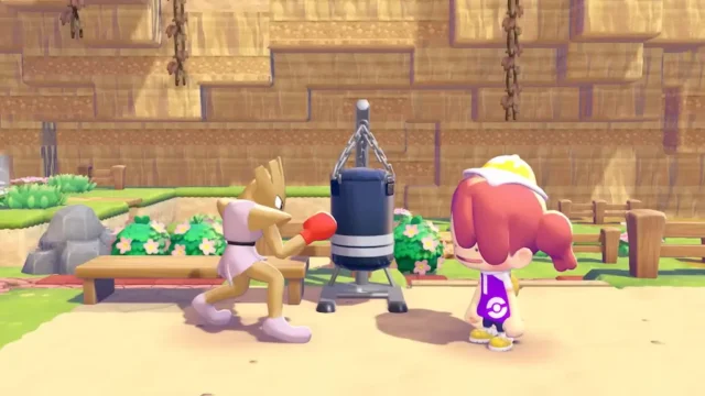 ベンチとサンドバックでエビワラー出現