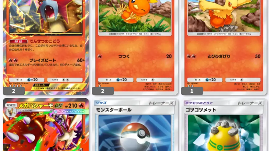 メガバシャーモex&エンテイexデッキレシピ